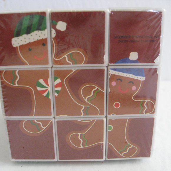 Rubik's Style Puzzle Cube Twist Toy Game - Christmas Santa Penguin Gingerbread - Picture 6 of 10